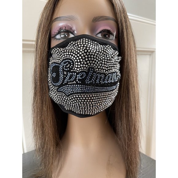 Spelman College Bling Rhinestone Face Mask - Picture 9 of 11